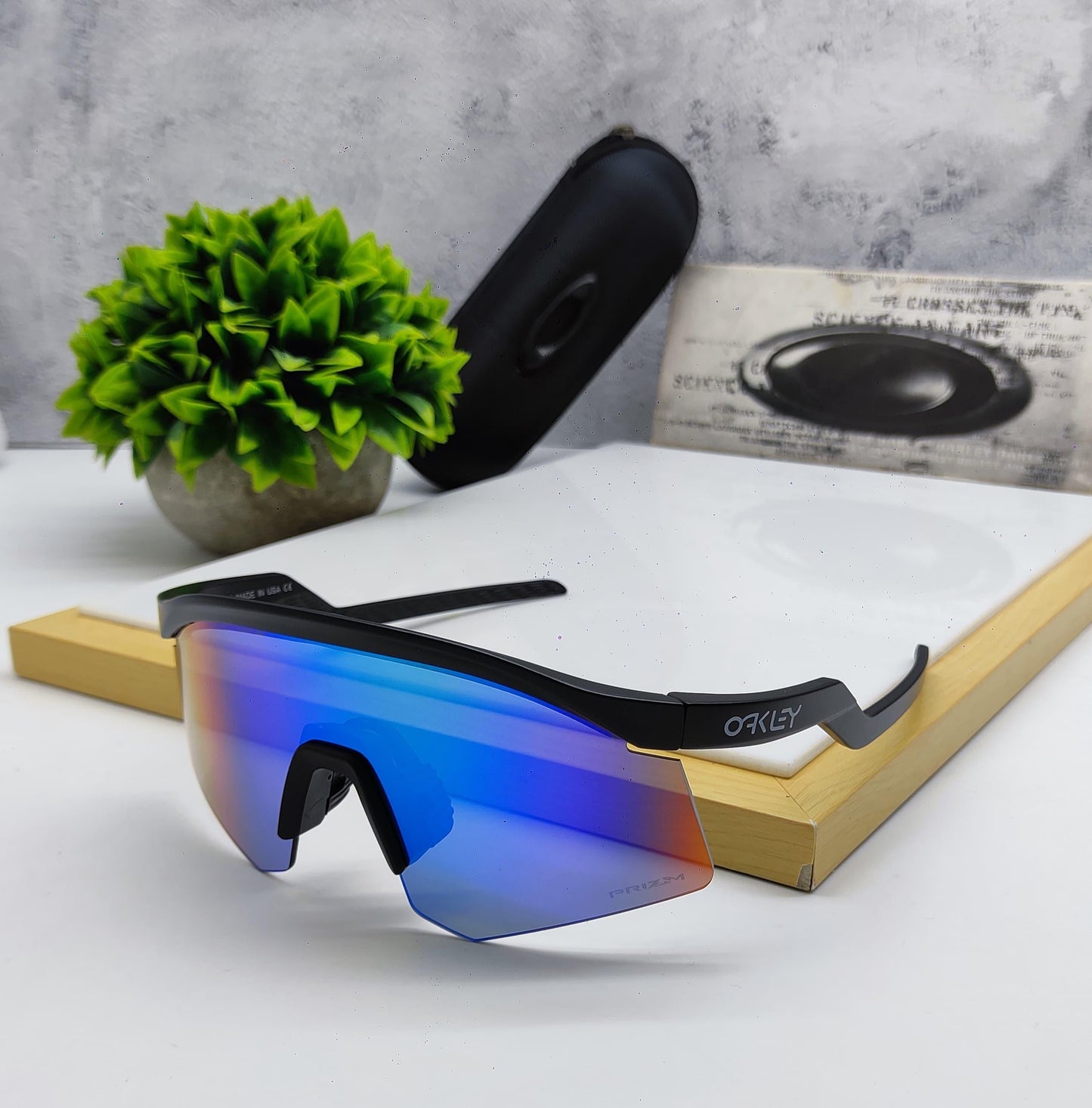 Oakley Hydra sport Sunglasses(Black & BLUE) ROHITSHARMA