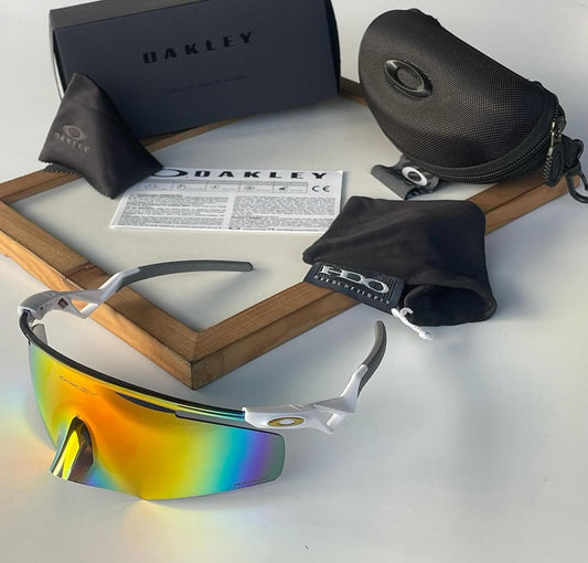Oakley QNTM KATO Sport Sunglasses white orange