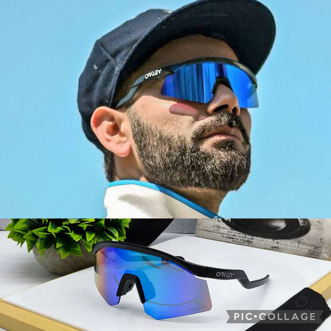 Oakley Hydra sport Sunglasses ( Black Blue )