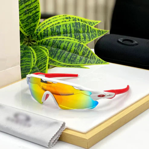 RADAR Sports Sunglasses RED WHITE ORANGE