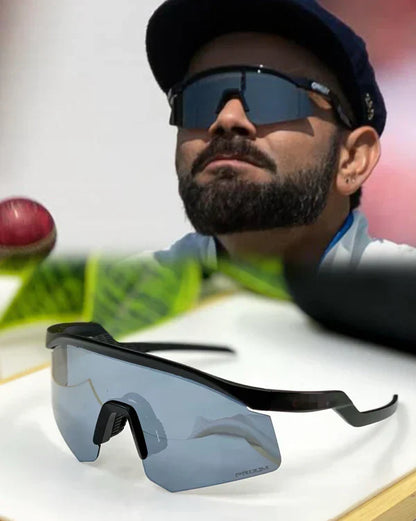 OAKLEY  Hydra Sports Sunglasses Silver Black Mirror Prizm UV-400 Sunglasses (Silver Black)