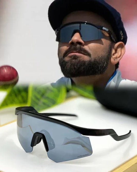 OAKLEY  Hydra Sports Sunglasses Silver Black Mirror Prizm UV-400 Sunglasses (Silver Black)